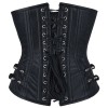 Women Chelsea Faux Leather Longline Corset Underbust Corset Bondage